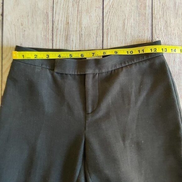 Halogen slim leg zip hem ankle pants charcoal gray sz 4P - Picture 7 of 14